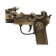 Gas lighter "Pistol with a dragon", with a laser, Piezo, 1.8 x 7.2 x 9.5 cm