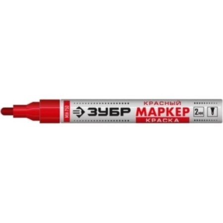 Marker-painting bison professional 06325-3, round, red, 2 mm