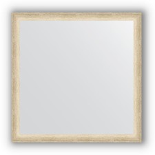 Mirror in the baguette frame - aged silver 37 mm, 60 x 60 cm, evoForm