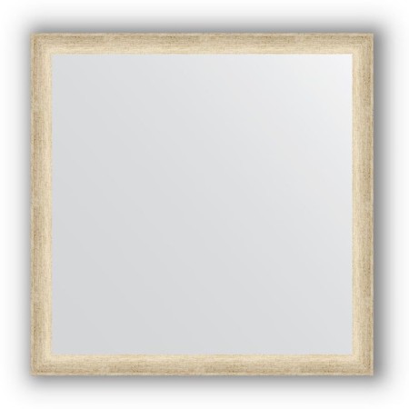 Mirror in the baguette frame - aged silver 37 mm, 60 x 60 cm, evoForm