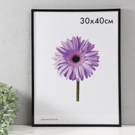 Photo frame plastic LIDA 30x40 cm black (plastic screen)
