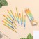 Candles for the Cake "Rainbow", 12 pcs, gold and multi -colored
