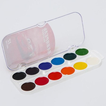Watercolor honey "cars", 12 colors, without brush-1