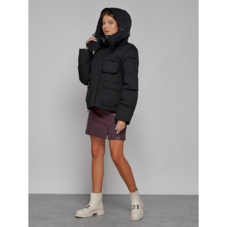 Winter jacket, size 44, black color-4