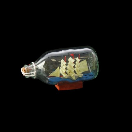 Ship in the bottle "Esania", triangular sails, mix, 14*6*8cm