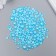Decor for creativity plastic "Half of beads. Bright-blue mother of pearl" d = 3-10mm, set 10 grams