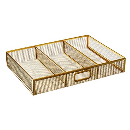 Chancellular accessories stand Calligrata, mesh, metal, gold-4