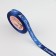 A satin ribbon “Happy New Year!”, 15 mm, 23 ± 1 m, blue color/white No. 122