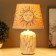 The table lamp "Sun" E14 15W Beige 31x20x20cm Risalux