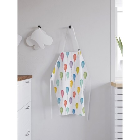 Apron kitchen with a photo print "Balls fly into the sky", adjustable, size OS-1