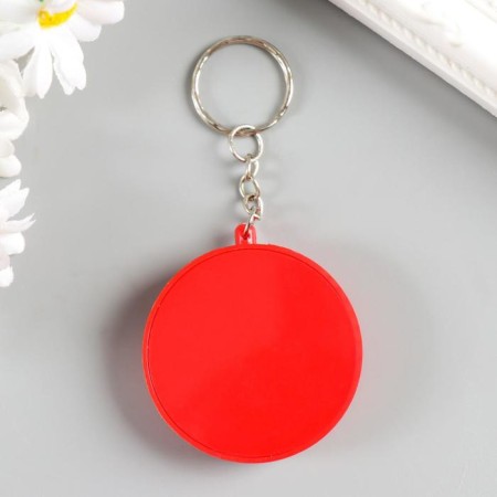A keychain with a compass Round mix 4.5x4.5x1 cm-4
