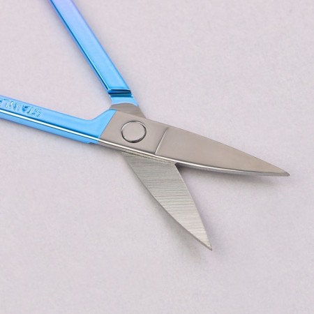 Scissors manicure, bent, wide, 8.8 cm, chameleon color-2