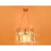 Crystal suspension chandelier ambrella like, Traditional, TR5263, E14, Color Gold