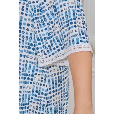 Women's dress, size 72, blue color-5