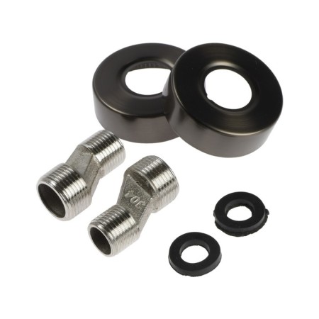 Bath mixer Zein Z3836, one -leaf, shower set, graphite-9