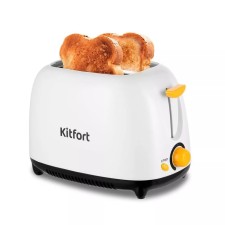 Toster KitFort KT-6207, 750 W, 5 modes of frying, 2 toasts, black and white