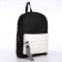School textile school with pockets, 38x29x11 cm, black color