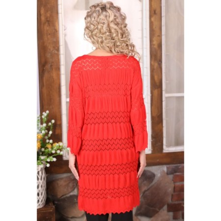 Women's dress, size 46, red color-11