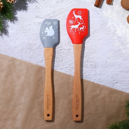 Set of silicone blades "Forest Tale", 2 pcs in the set (26x5 cm, 23.3x4.3 cm)-2