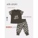 Clothing kit for children's Rant Milk-Aholic, 2 items: pants, T-shirt, height 62 cm, graphite color
