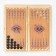 Wooden backgammon large, board game "Wolf", 50 x 50 cm, with checkers