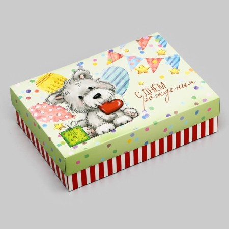 Gift box team "Happy Birthday" 21 x 15 x 5.7-2