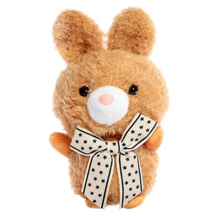 Soft toy "Bunny", on a key fob, color mix-4
