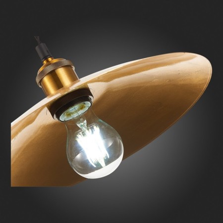 Suspension lamp ST LUCE. SL1017.203.01. Romo. 1x60 W, E27, 30x30 cm, black color-10