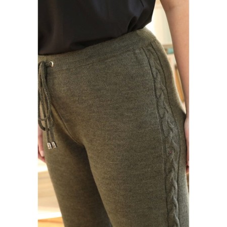 Women's pants, size 56, khaki color-8