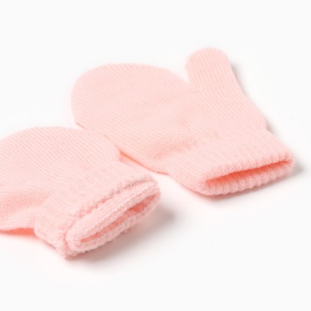Baby mittens minku, pink color, 12 cm-2
