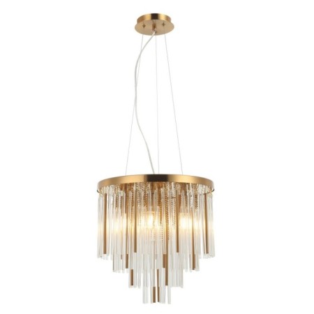 Style Rain 6XE14 40W Style Caustration, size 40x40x53-150 cm, bronze color-1