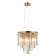 Style Rain 6XE14 40W Style Caustration, size 40x40x53-150 cm, bronze color