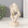 Souvenir Polystone Bust "Flowers with flowers" White in specking 9.5x6x17 cm
