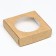 Box the team, craft, with a window, 11.5 x 11.5 x 3 cm