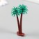 Artificial plant for creativity plastic "Two palm trees" 4,2x6.6 cm