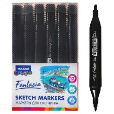 Family Mazari Fantasia Family Bilateral Marker Black, writing nodes 3.0 - 6.2 mm