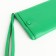 Women's wallet with lightning, green color