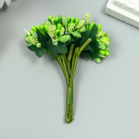 Flowers for decorating "inflorescence" green 1 bouquet = 12 colors 8.5 cm-2