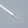 Shoe shoes, steam, flat, with a latch, elastic, 6 mm, 100 cm, white color