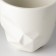 Ceramic "Iceberg" mug, white 350 ml, white color