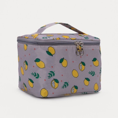 Lightning cosmetic bag, gray color