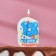 Candle for cake the number "Happy birthday" "13" Blue, 6.5 cm