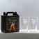 Gift set of beer glasses "100% man"