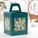 Easter box with the window "XV turquoise", 15 x 15 x 18 cm
