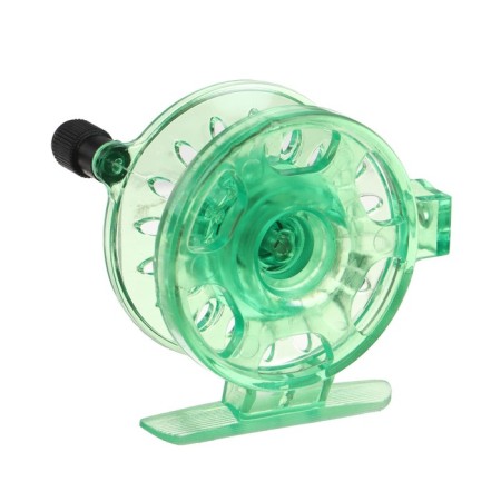 Inertial coil, plastic, diameter 6 cm, guide fishing lines, green color, 109-6