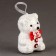 A toy of foam "Shrilling Bear" with a bow, 10 cm, set 3 pcs