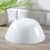 Glass -ceramic salad -glass zelie, d = 18 cm, white color