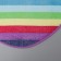 Rainbow wave rug, 40 × 59 cm