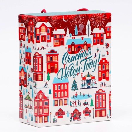 Gift box New Year's Lunapark 16.5 x 7.5 x 21 cm-1