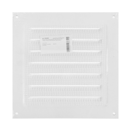 Ventilation grate Zein luxury RM1717, 175 x 175 mm, with a grid, metal, white-7